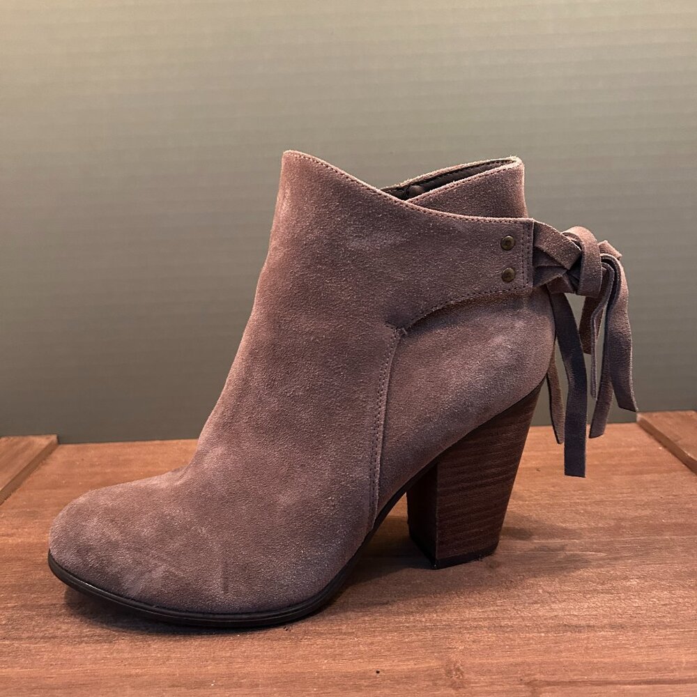 Franco Fortini Womens Brown 3.5" Leather Boots Size 8.5